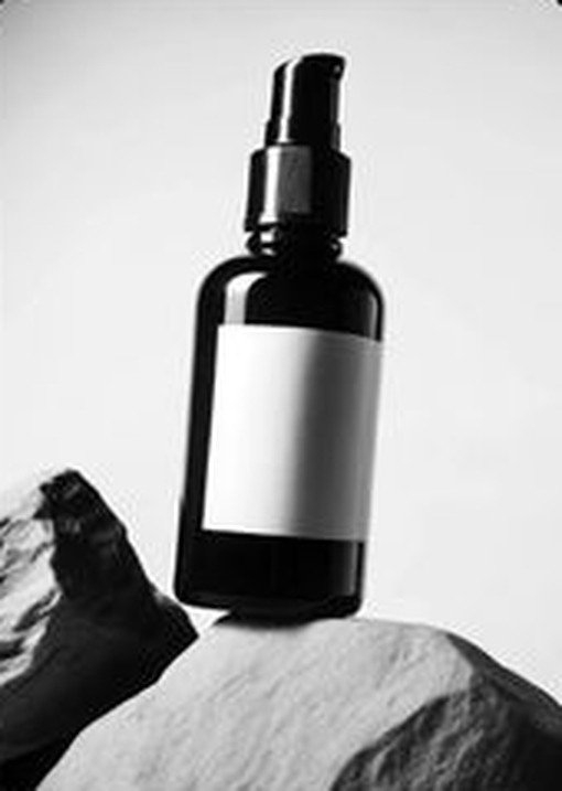 Bottle on a rock